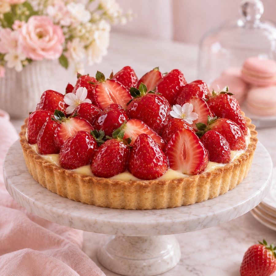 Tarta de frutillas